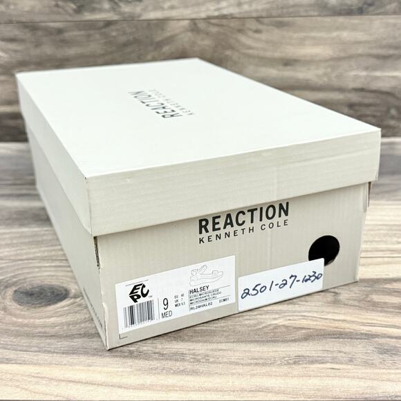 NIB Kenneth Cole Reaction 9M Halsey Hook Loop Rhinestone Platform Sandal Ecru - Picture 11 of 12